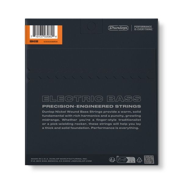 Струни для бас-гітари Dunlop DBN45100 (DBN1504) Nickel Wound 114564 фото
