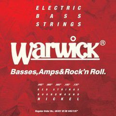 WARWICK 46301 RED Nickel Plated Medium 5-String (45-135) 24115 фото