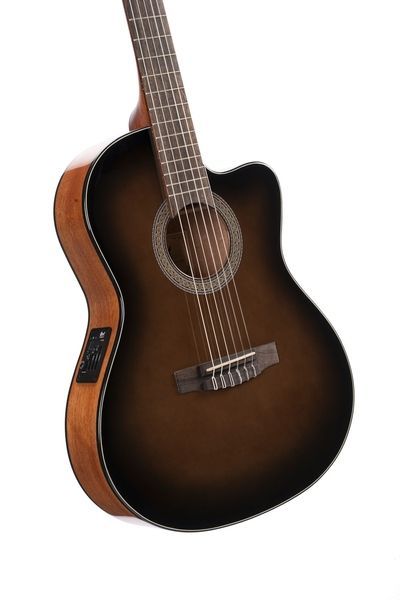 Електрогітара CORT Jade E Nylon (Dark Brown Burst) 40259 фото