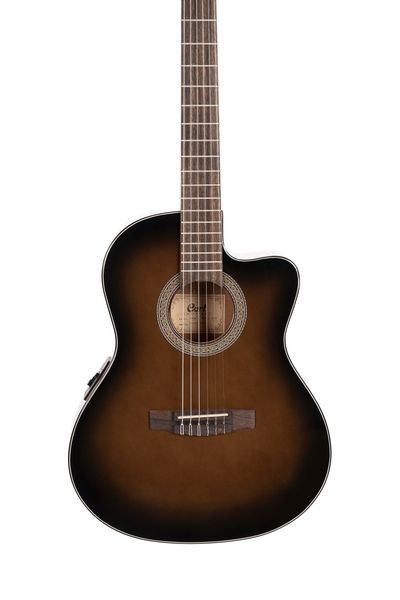 Електрогітара CORT Jade E Nylon (Dark Brown Burst) 40259 фото