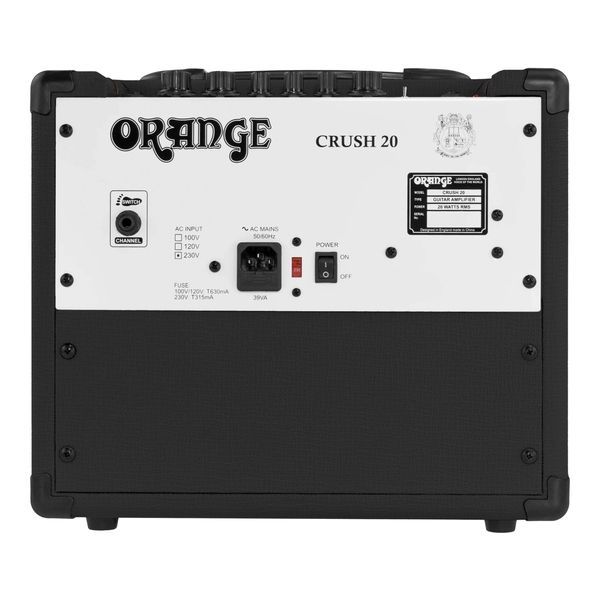 Комбопідсилювач для електрогітари Orange Crush 20 Black 125055 фото