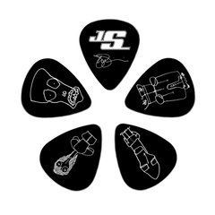 PLANET WAVES JOE SATRIANI SIGNATURE GUITAR PICKS, BLACK (Heavy Gauge) 21955 фото