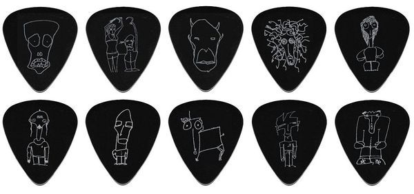 PLANET WAVES JOE SATRIANI SIGNATURE GUITAR PICKS, BLACK (Heavy Gauge) 21955 фото