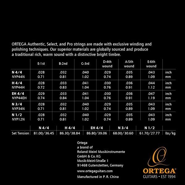 Струни для класичної гітари Ortega Custom Pro Coated Crystal Nylon NYP44N Normal Tension 128660 фото