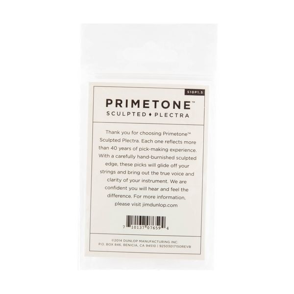 Медиатор Dunlop 510P1.5 Primetone Standard Grip 1.5mm (3 шт.) 125366 фото