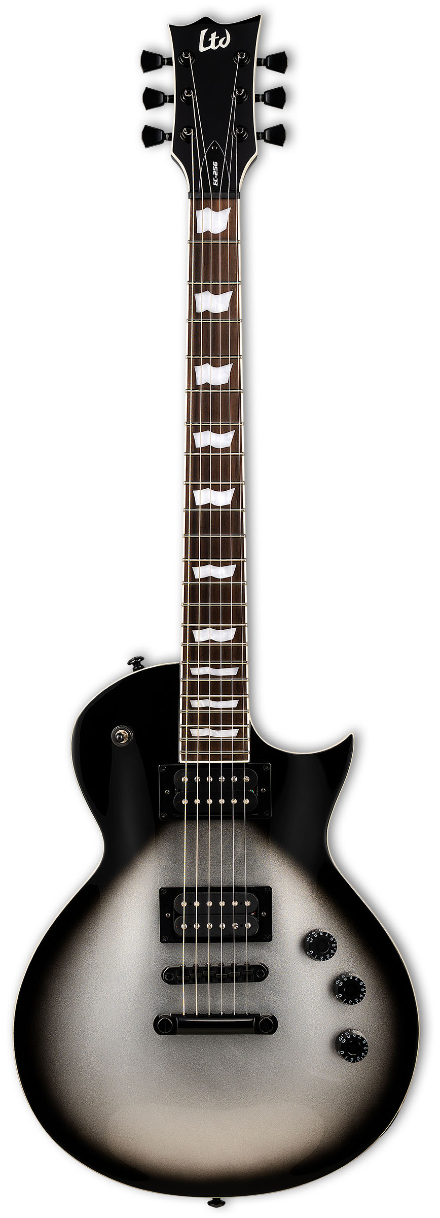 LTD EC-256 Silver Sunburst — front view
