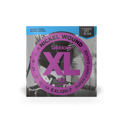 D'ADDARIO EXL120-7 XL NICKEL WOUND SUPER LIGHT 7-STRING (09-54) 19634 фото