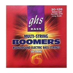 Струни для 6-струнної бас-гітари GHS Boomers 6ML-DYB, 30-126 113387 фото