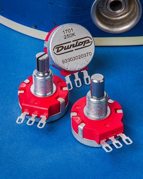 Потенциометр для гитары DUNLOP DSP250K 250 кОм, разрезной вал 126395 фото