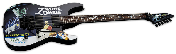 LTD KH-WZ White Zombie Electric Guitar (Black w/Graphic) 38331 photo