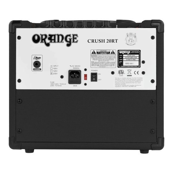 Комбоусилитель для электрогитары Orange Crush 20RT Black 127702 фото