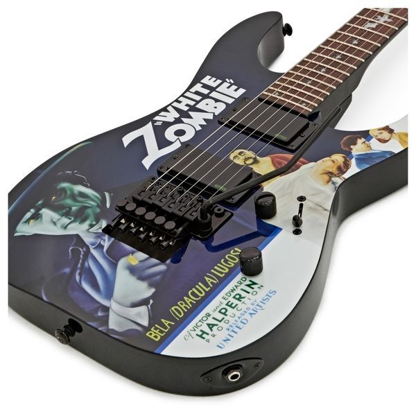 LTD KH-WZ White Zombie Electric Guitar (Black w/Graphic) 38331 photo