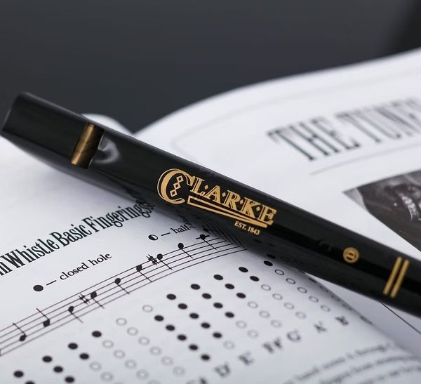 Вистл Clarke Original Black with Gold Diamond Decor D-tuning