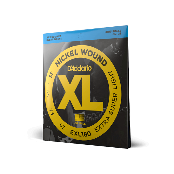 D'ADDARIO EXL180 XL NICKEL WOUND BASS EXTRA SUPER LIGHT (35-95) &mdash; Bass Guitar Strings 19583 photo
