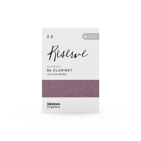 Тростини для кларнета B♭ D'Addario Organic Reserve Classic №3,5 (10 шт.) 41360 фото