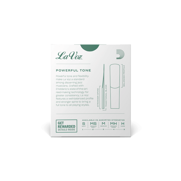 Reeds for Alto Saxophone D'Addario La Voz Soft (10 pcs) 26184 photo