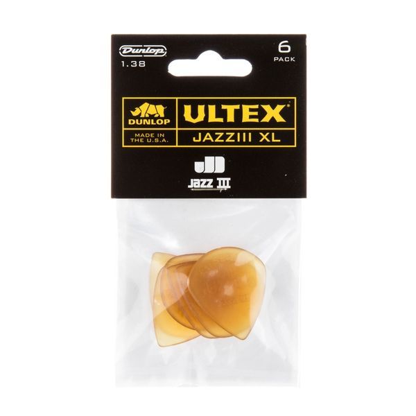 Медиатор Dunlop 427P1.38 XL Ultex Jazz III XL 1.38 mm (6 шт.) 125940 фото
