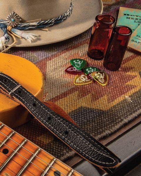 Ремінь гітарний Dunlop RW01 Billy Gibbons Vintage Leather 128702 фото