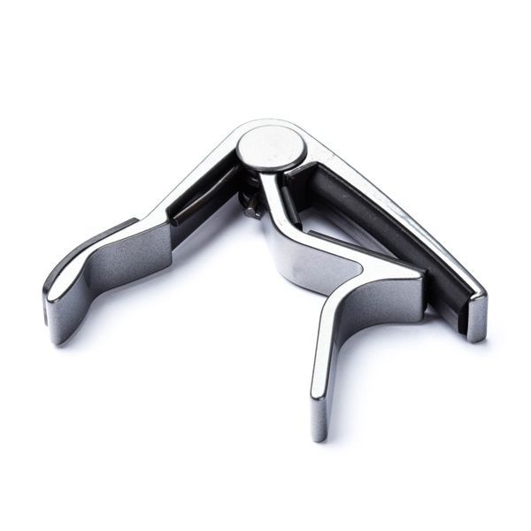 Каподастр для акустичної гітари Dunlop 83CS Smoked Chrome Acoustic Trigger Curved Capo 114887 фото