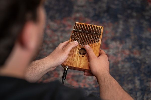 Калимба с подключкой Ortega Lizard OKB1E Solid Acacia, 17 Keys