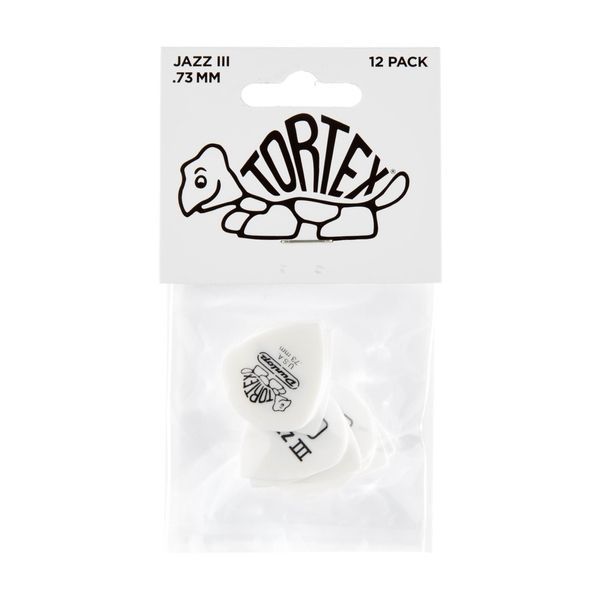 Медиатор Dunlop 478P.73 Tortex White Jazz III.73 mm (12 шт.) 125378 фото