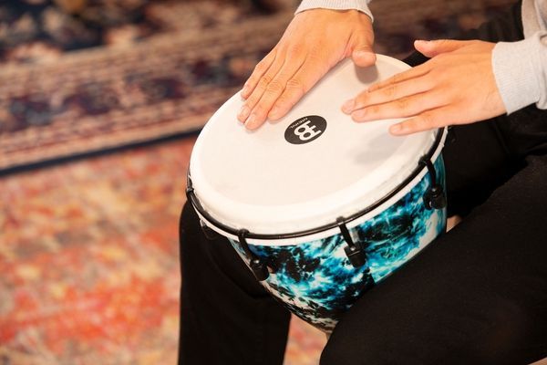 Джембе Meinl Alpine Synthetic ADJ10-GB (10") Galactic Blue Tie Dye 128650 фото