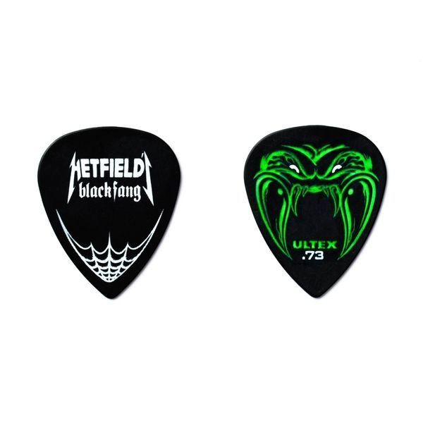 Набор медиаторов Dunlop PH112T.73 Hetfield's Black Fang Pick Tin .73 mm (6 шт.) 126527 фото