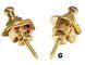 PAXPHIL PSL700G Guitar Strap Security Locks, Gold 26025 photo 1