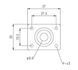 PAXPHIL HJ005 GD RECTANGULAR JACK PLATE (GOLD) 21839 фото 2