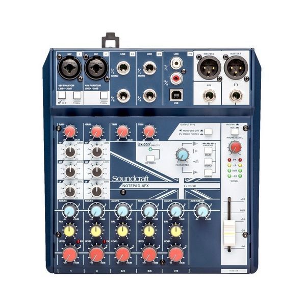 Аналоговий мікшерний пульт Soundcraft Notepad 8FX Soundcraft-Notepad8FX фото