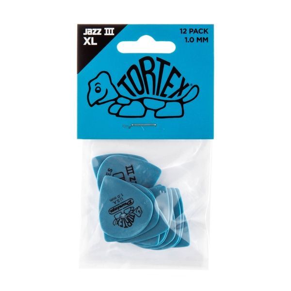 Медиатор Dunlop 498P1.0 Tortex Jazz III XL 1.0mm (12 шт.) 123340 фото