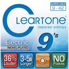 Струни для електрогітари CLEARTONE 9409 ELECTRIC NICKEL-PLATED SUPER LIGHT (09-42) 32203 фото