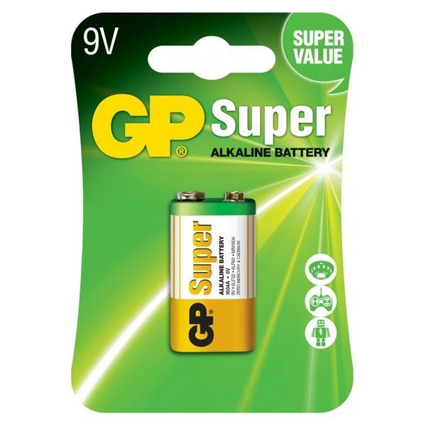 Батарейка GP Super Alkaline 6LF22 (9 В)