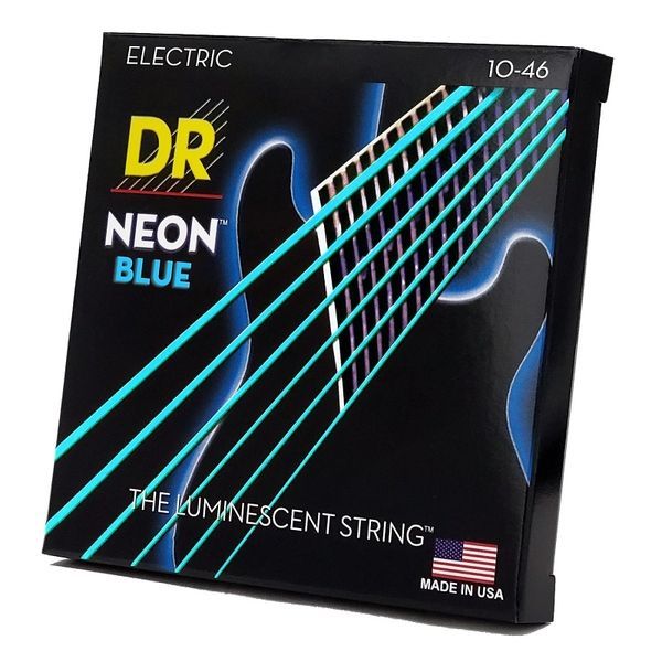 DR Strings NEON Blue Electric - Medium (10-46) 40760 фото