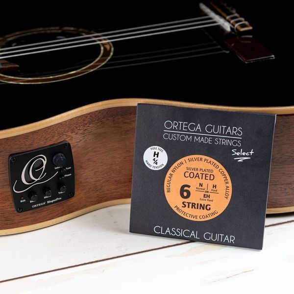 Струни для класичної гітари Ortega Custom Select Coated Regular Nylon NYS44H Hard Tension 128665 фото