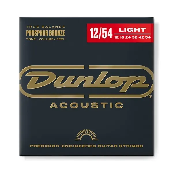 Dunlop DAP1254 Light: gauges 12, 16, 24, 32, 42, 54.