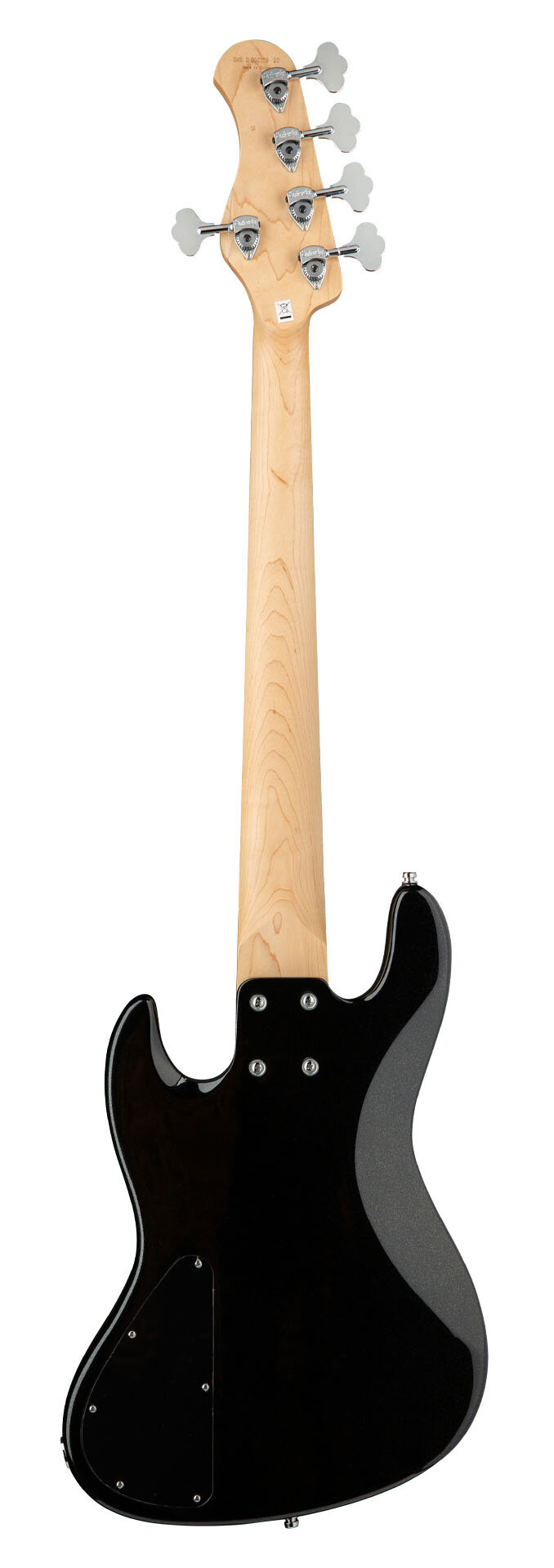 SADOWSKY MetroExpress 21-Fret Hybrid P/J Bass, Maple, 5-String (Solid Black High Polish) — construction details