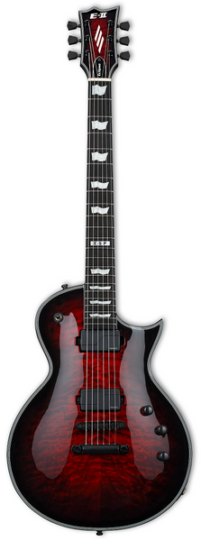 Электрогитара ESP E-II ECLIPSE QM (See Thru Black Cherry Sunburst) 38703 фото