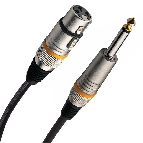 ROCKCABLE RCL30381 D6 F - Microphone Cable - XLR (f) / TS Jack (1m) 32947 фото