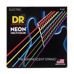 DR Strings NEON Multi-Color Electric - Light (9-42) 40770 фото