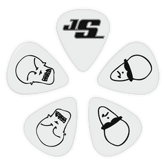 D'ADDARIO JOE SATRIANI SIGNATURE GUITAR PICKS, WHITE (Heavy Gauge) 21969 фото