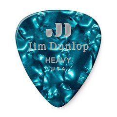 DUNLOP CELLULOID TURQUOISE PEARLOID PICK HEAVY 26675 фото