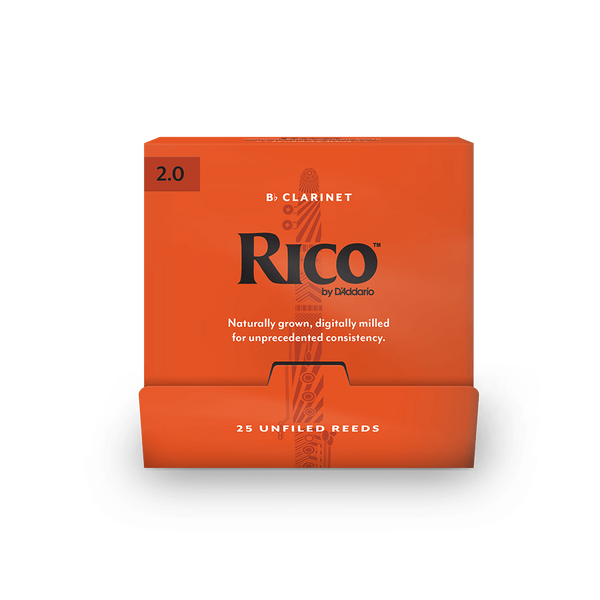 Трость для кларнета Bb D'Addario Rico №2,0 (1 шт) 37749 фото