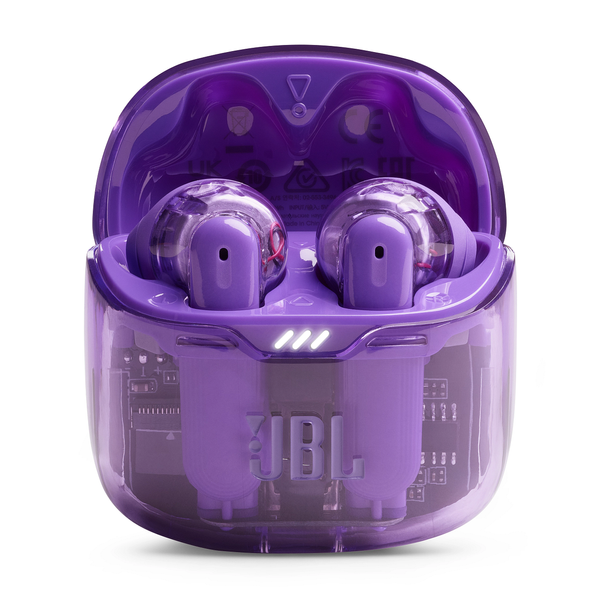 JBL Tune Flex &mdash; TWS-наушники открытого типа с ANC, прозрачный фиолетовый JBLTFLEXGPUR фото