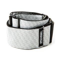 Гитарный ремень DUNLOP D6712 JACQUARD CUBE HATCH LIGHT &mdash; серый 38275 фото