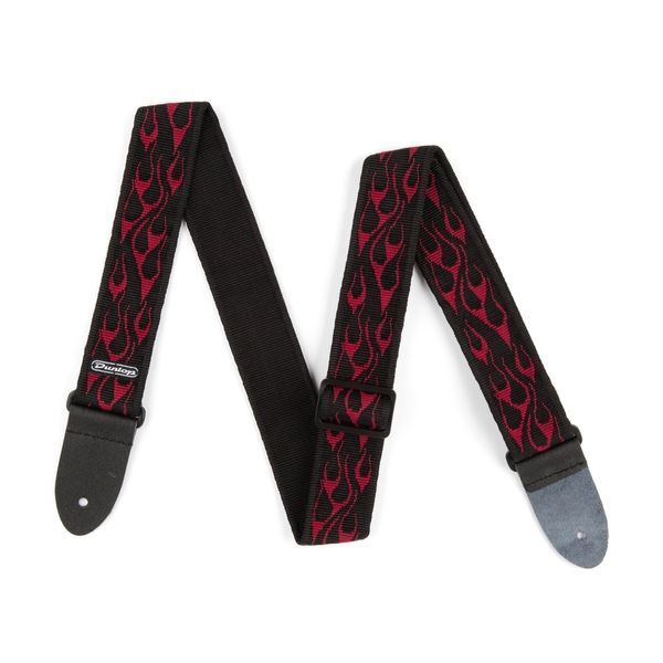 Ремень гитарный Dunlop D38-11RD 2" Flambe Red 117103 фото