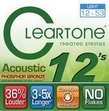 CLEARTONE 7412 ACOUSTIC PHOSPHOR BRONZE LIGHT (12-53) &mdash; Acoustic Guitar Strings 32216 photo