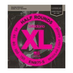 D'ADDARIO ENR71-5 XL NICKEL HALF ROUNDS BASS 5 45-130 29147 фото