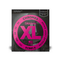 D'ADDARIO ECB81-5 XL CHROMES BASS REGULAR LIGHT 5-STRING (45-132) 27617 фото