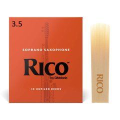 Трость для сопрано-саксофона D'Addario Rico №3,5 (1 шт) 23731 фото